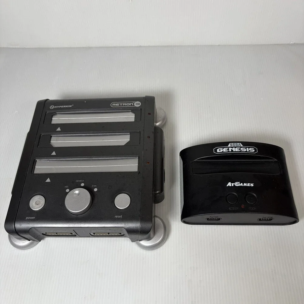 AS IS Hyperkin Retron 3 & AtGames Sega Genesis Classic Console For Parts Repair